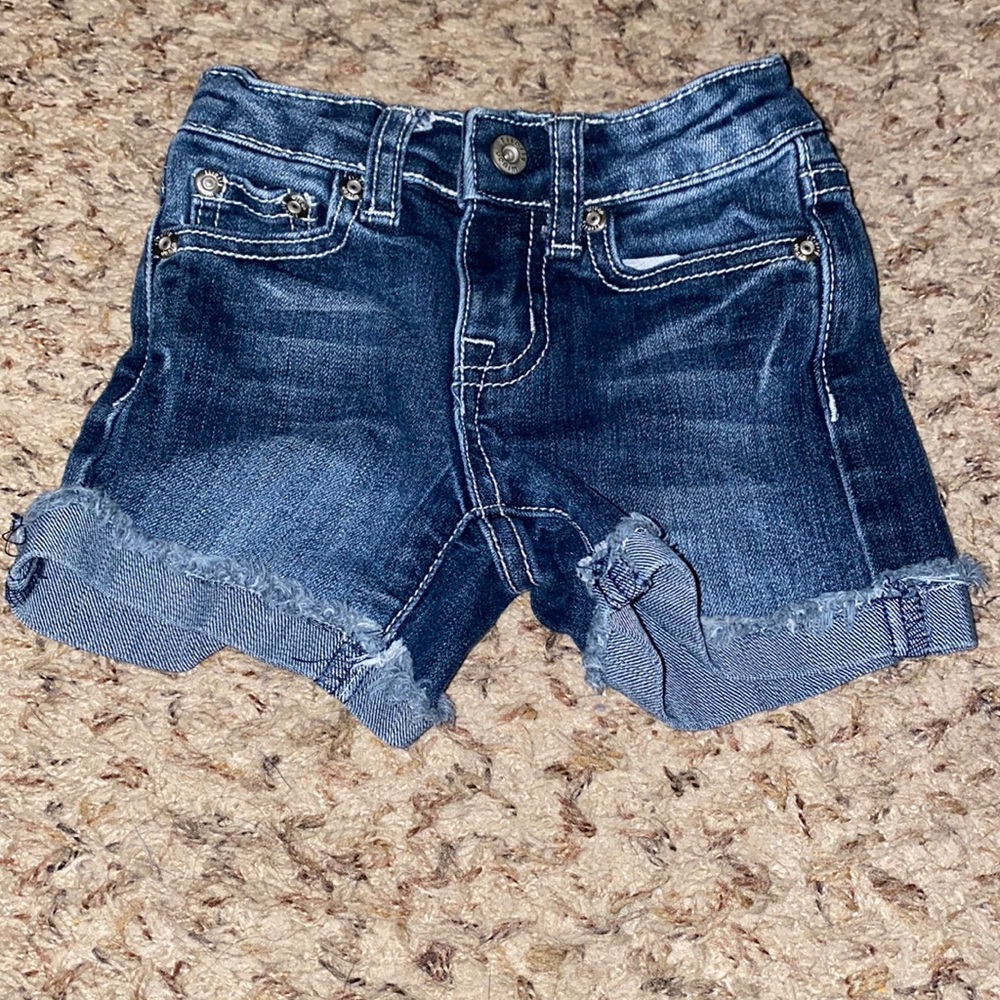 Jean cuffed shorts